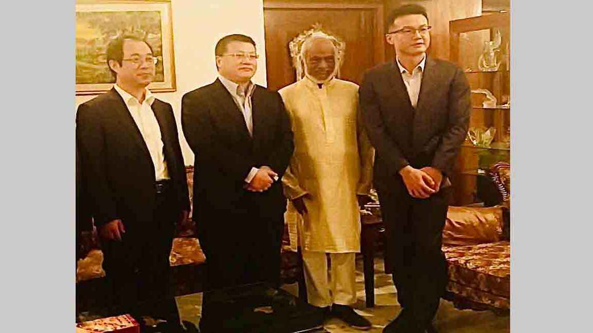 মঈন খানের বাসায় চীনের রাষ্ট্রদূতের নৈশভোজ